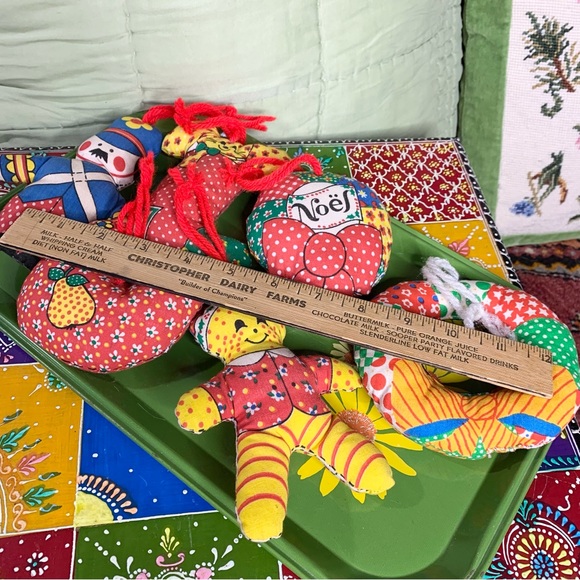 70s Patchwork Ornament Set - Picture 7 of 7